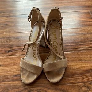 Sam Edelman Tan Suede Heels